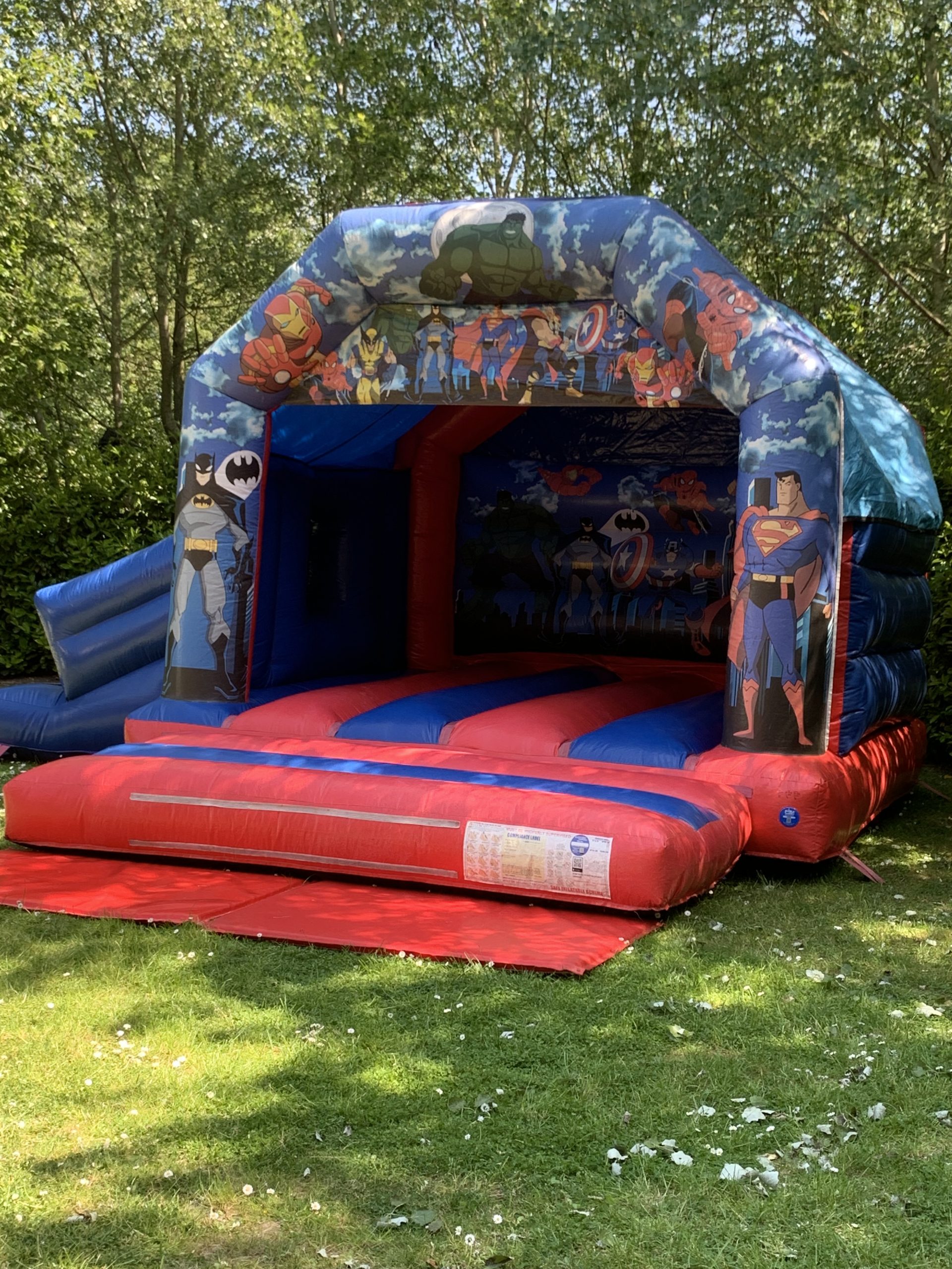 Super Hero Themed Bouncy Castle For Hire
