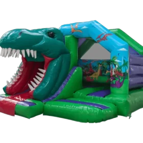 3D Dinosaur Open Mouth Bounce and Slide Castle For Hire