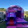 Pink Party Time Bouncy Castle with Slide