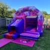 Pink Party Time Bouncy Castle with Slide