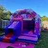 Pink Party Time Bouncy Castle with Slide