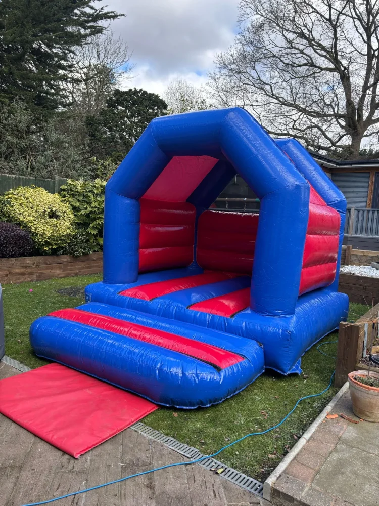 Small red and blue bouncer