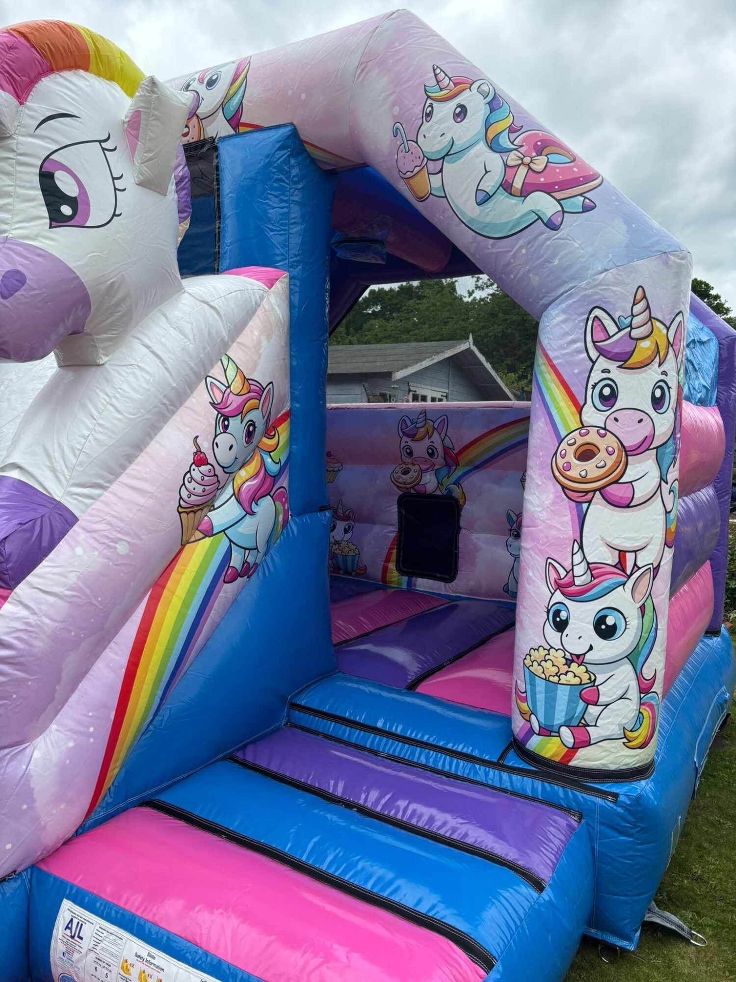 Unicorn Bounce and Slide door side