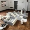 White and Gray Soft Play Set