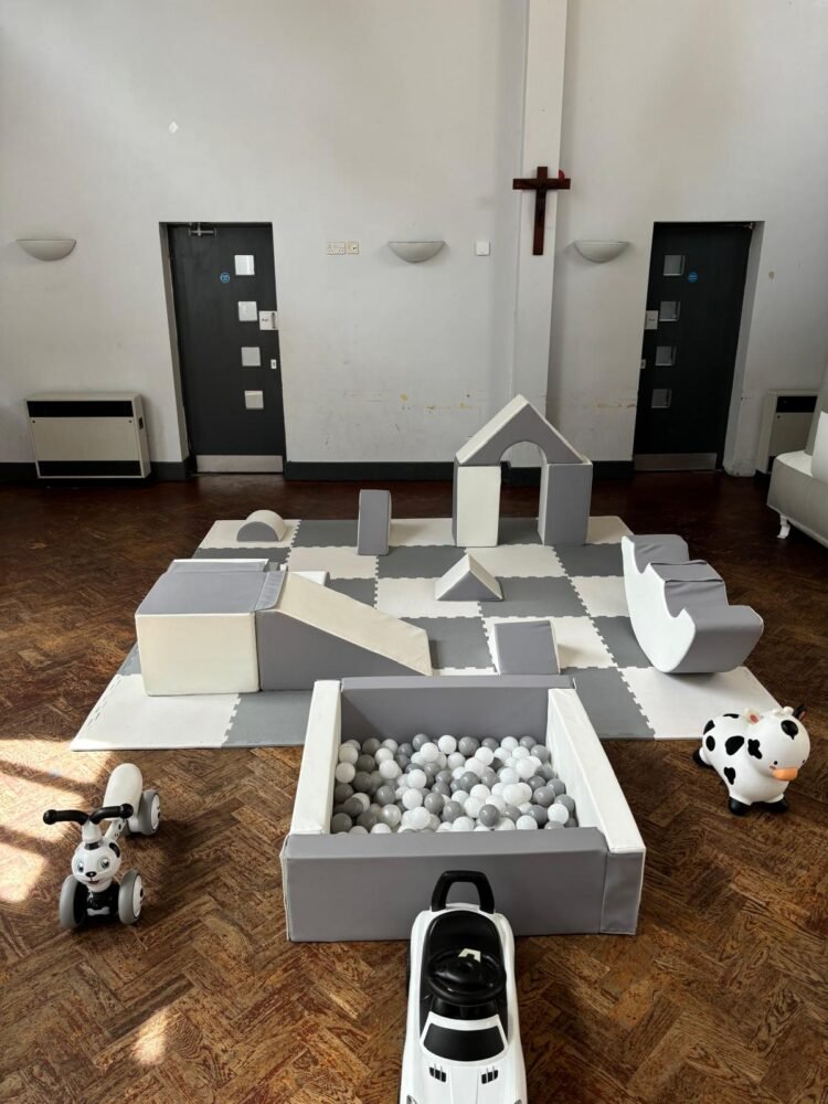 White and Gray Soft Play Set