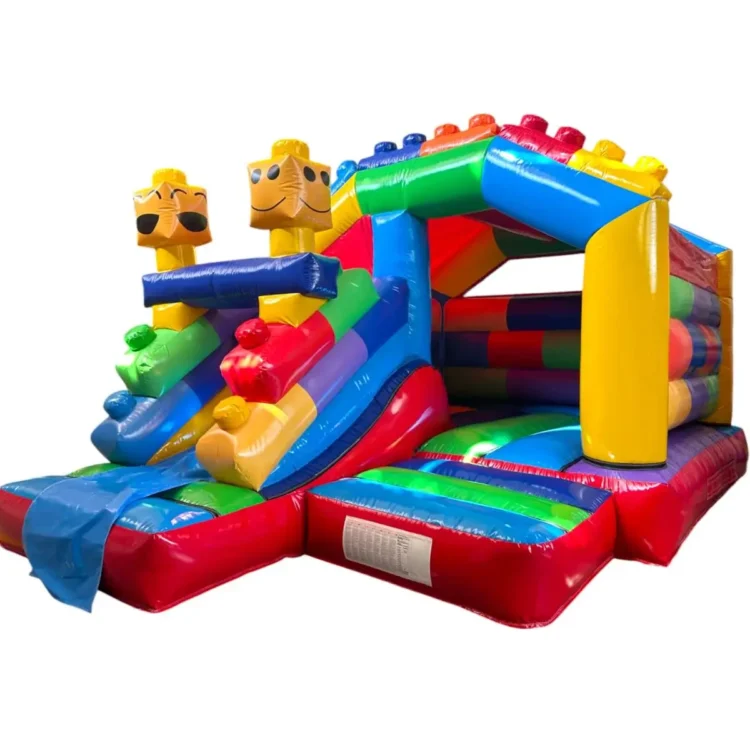 Lego bouncy castle with slide